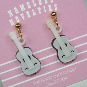 VTG Gumball Charm Guitar Earrings
